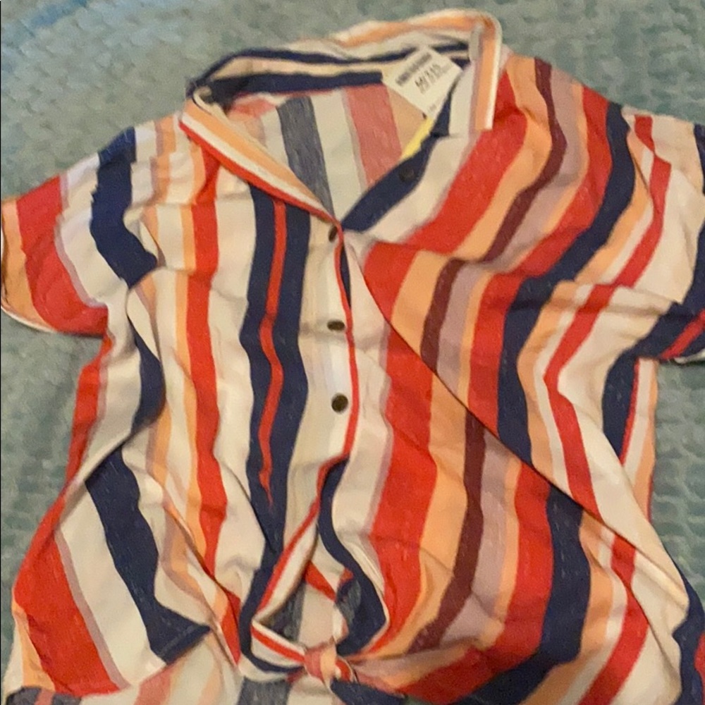 button up collared tee